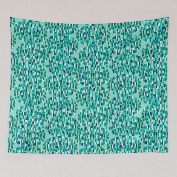 Item preview, Large strokes, Turquoise background designed and sold by Alex  Blud.