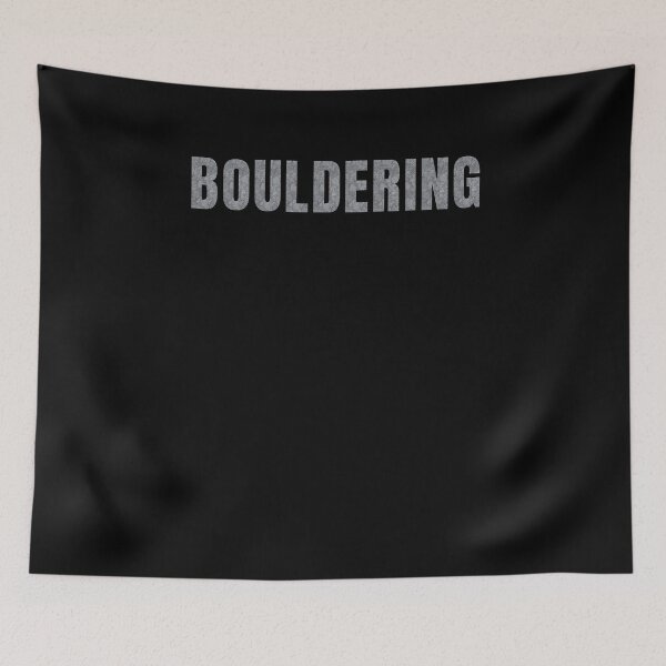 Item preview, Bouldering lettering climbing bouldering vintage dark T-shirt designed and sold by Bouldershop.