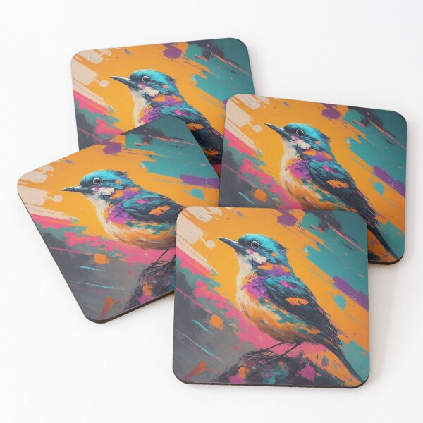 Item preview, Melody in Color: Abstract Singing Bird designed and sold by CorbinHenry.