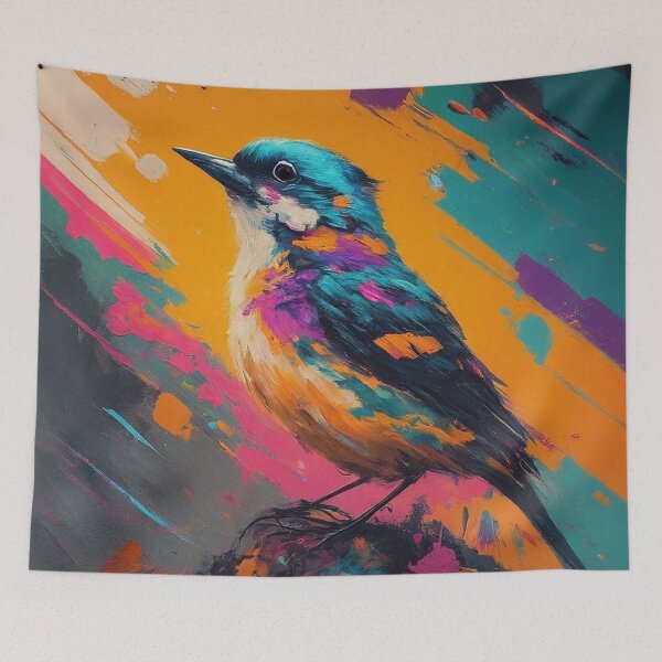 Item preview, Melody in Color: Abstract Singing Bird designed and sold by CorbinHenry.