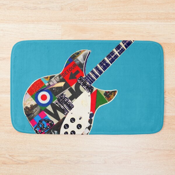 Item preview, Mod vintage pop art Rickenbacker electric guitar  designed and sold by Kludoman.