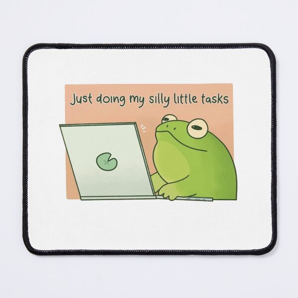 Item preview, Just Doing My Silly Little Tasks Frog designed and sold by stevanren62.