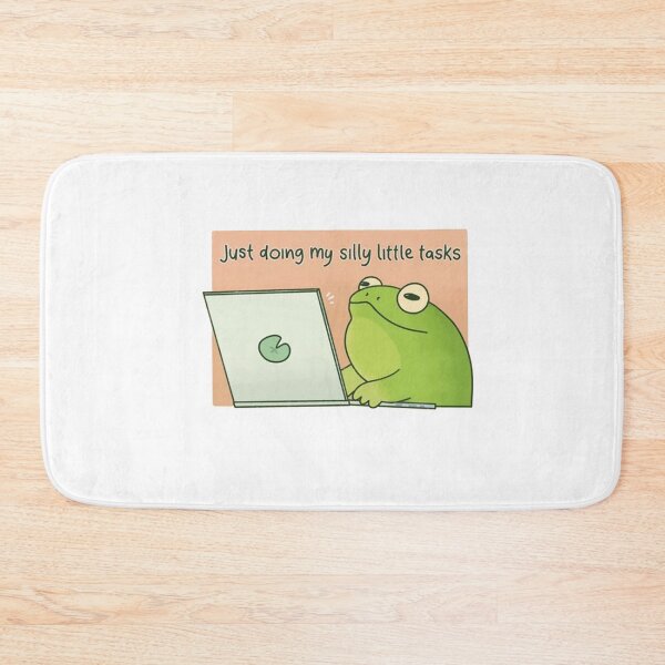 Item preview, Just Doing My Silly Little Tasks Frog designed and sold by stevanren62.