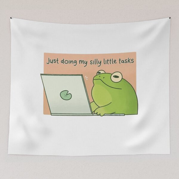 Item preview, Just Doing My Silly Little Tasks Frog designed and sold by stevanren62.