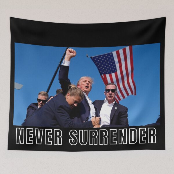 Item preview, Trump Never Surrender  designed and sold by KingsManKind.