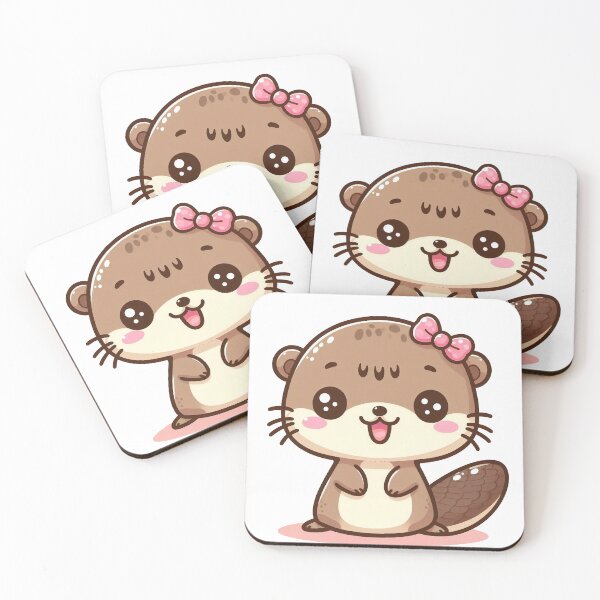 Item preview, Playful Kawaii Sea Otter designed and sold by istoriadesign.