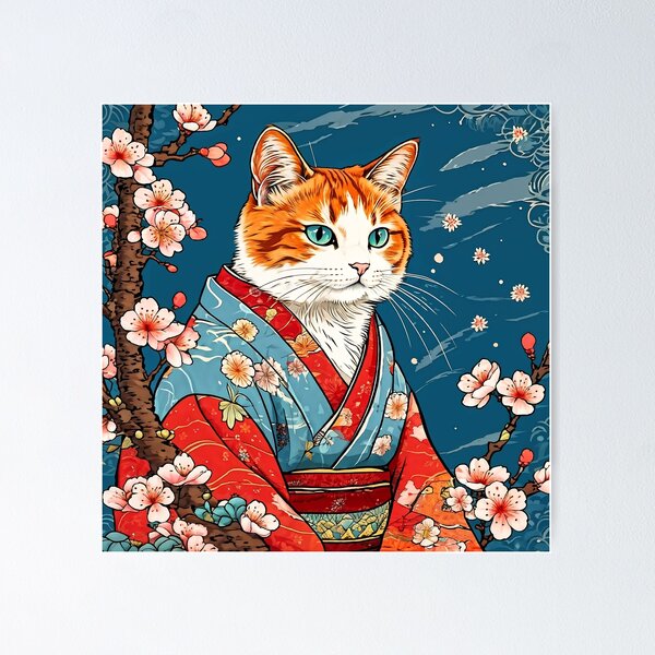 Artikelvorschau, Retro japanische Katzenfreude für Katzenliebhaber entworfen und verkauft von Catophile.