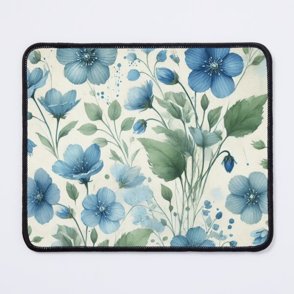 Item preview, Blue Flowers Pattern designed and sold by IoneShopDesign.