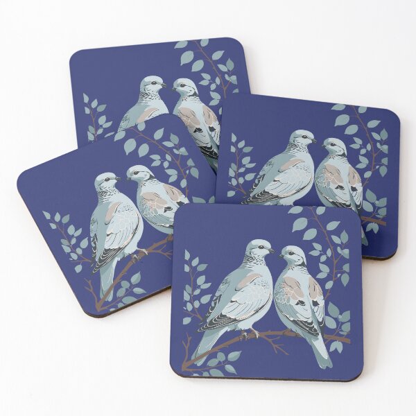 Item preview, Two Turtle Doves Cut-Out Stencil-Style designed and sold by taiche.