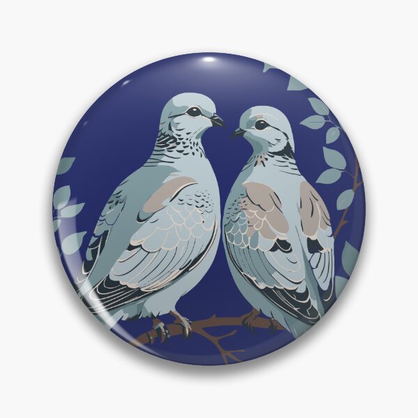 Item preview, Two Turtle Doves Cut-Out Stencil-Style designed and sold by taiche.