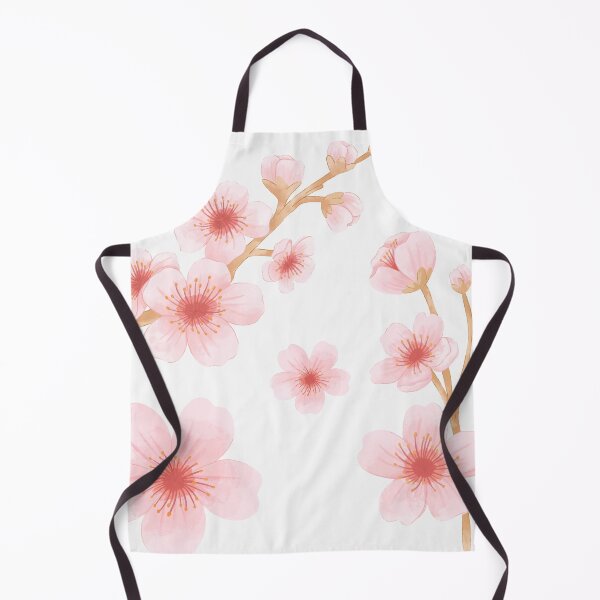 Item preview, Pastel Pink Off-White Cherry Blossom Floral illustration Flower pattern designed and sold by HappyHavenStu.