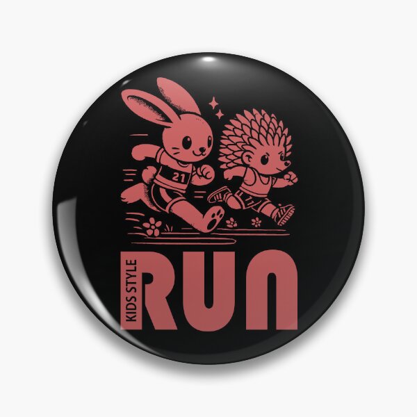 Item preview, Bunny and Hedgehog Kids Fun Sprint in Indian Red designed and sold by Soulemotion.