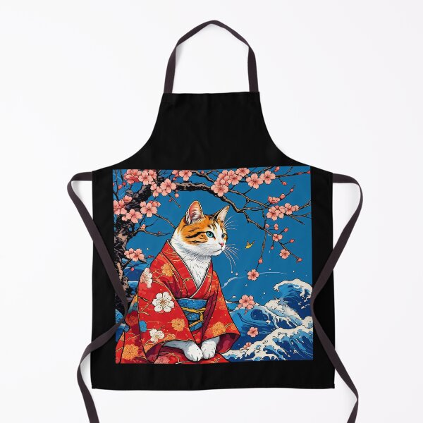 Item preview, Neko Harmony: Retro Japanese Cat Delight for Feline Aficionados designed and sold by Catophile.
