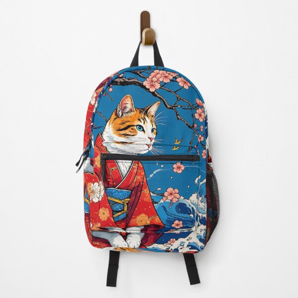 Item preview, Neko Harmony: Retro Japanese Cat Delight for Feline Aficionados designed and sold by Catophile.