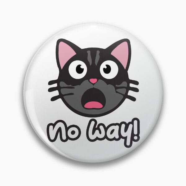 Item preview, No way! Shocked cute cat design designed and sold by SleekVisuals.