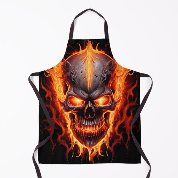 Item preview, Blazing Skull with Fiery Eyes and Intense Flames designed and sold by Vinson-MFG.