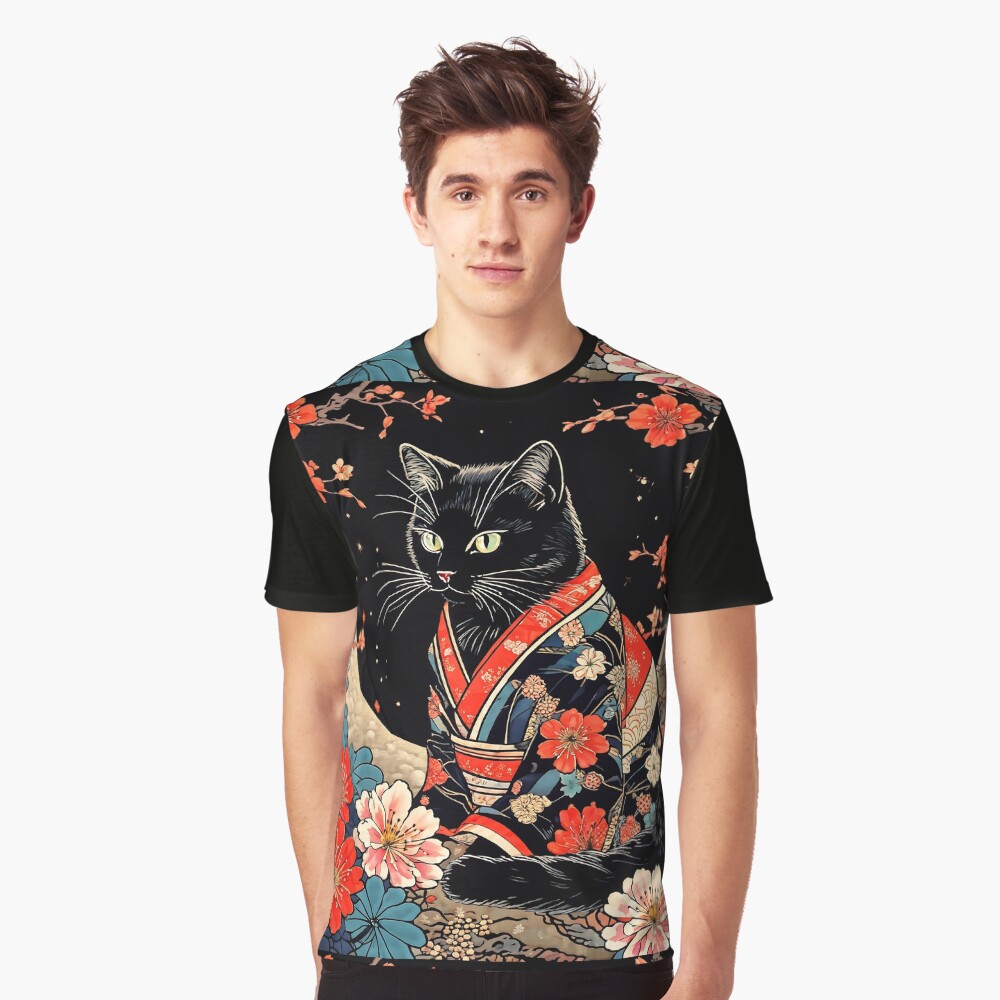 Vista previa del artículo con la obra «Camiseta gráfica», diseñado y vendido por Catophile.