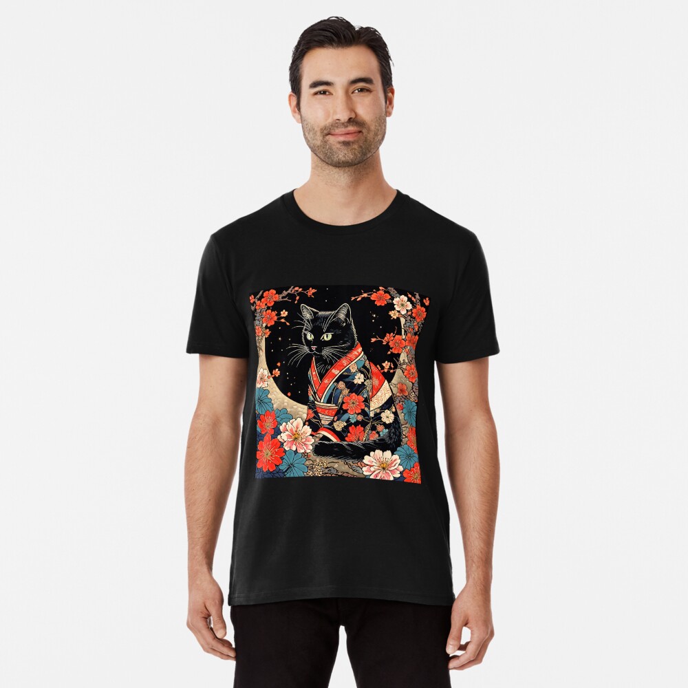 Vista previa del artículo con la obra «Camiseta premium», diseñado y vendido por Catophile.