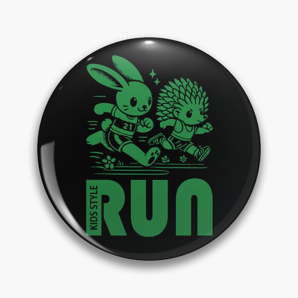 Item preview, Energetic Bunny and Hedgehog Race Through the Forest in Forest Green designed and sold by Soulemotion.