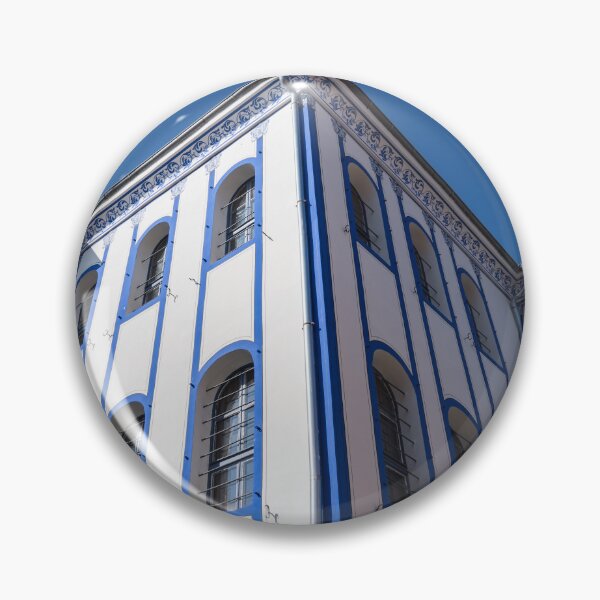 Item preview, Elegant Revival Mansion in Blue and White designed and sold by Georgia Mizuleva.