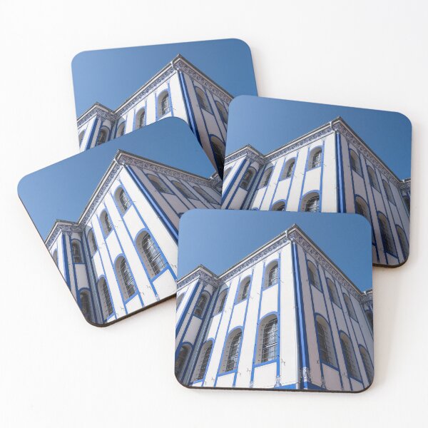 Item preview, Elegant Revival Mansion in Blue and White designed and sold by Georgia Mizuleva.
