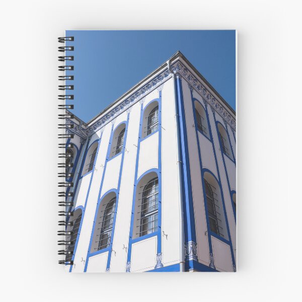 Item preview, Elegant Revival Mansion in Blue and White designed and sold by Georgia Mizuleva.