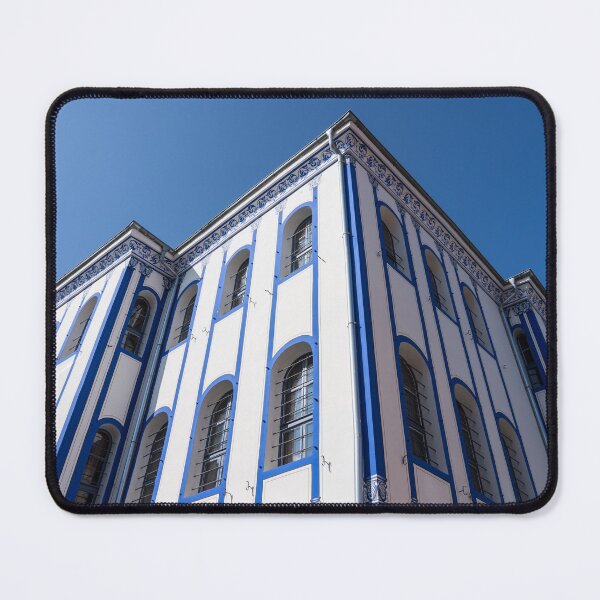 Item preview, Elegant Revival Mansion in Blue and White designed and sold by Georgia Mizuleva.