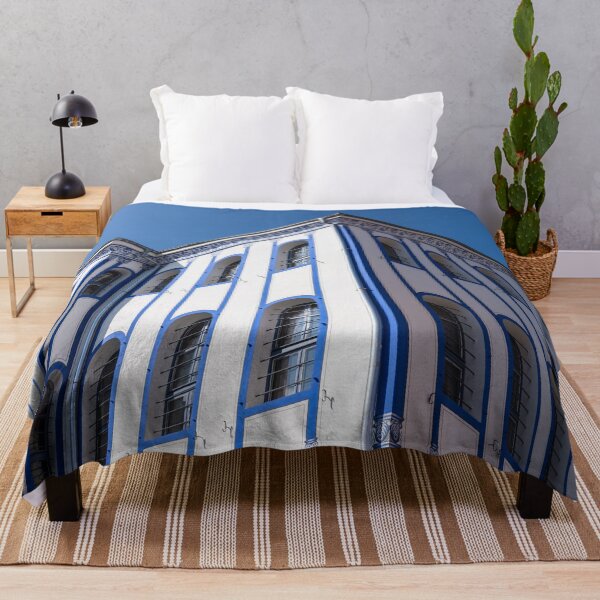 Item preview, Elegant Revival Mansion in Blue and White designed and sold by Georgia Mizuleva.