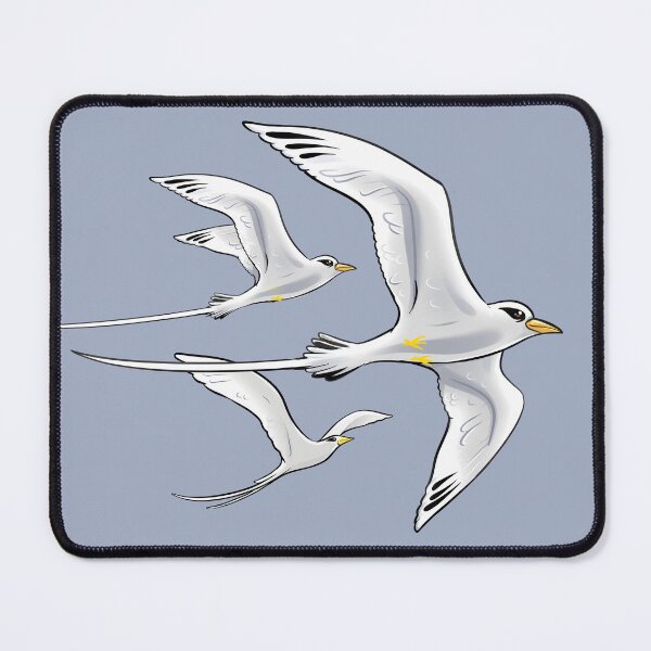 Item preview, White bird flying Straw tail tropical island designed and sold by mtdessin.