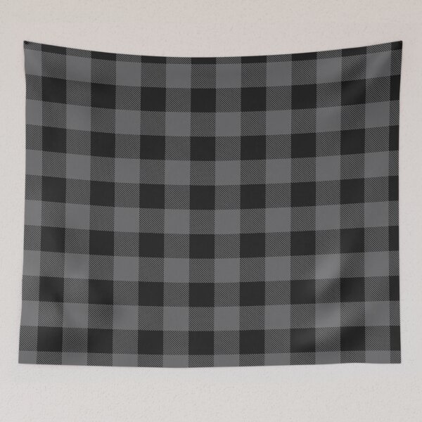 Item preview, Tartan big square, black and grey designed and sold by Alex  Blud.