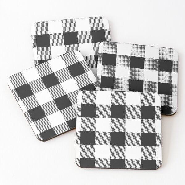 Item preview, Tartan big square, black and white designed and sold by Alex  Blud.