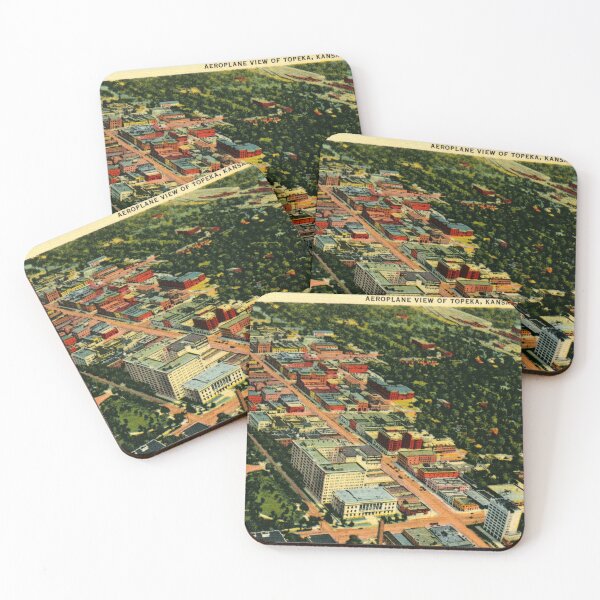 Item preview, Topeka Kansas, Aerial View, 1946 Vintage Inspired  designed and sold by markomundo.