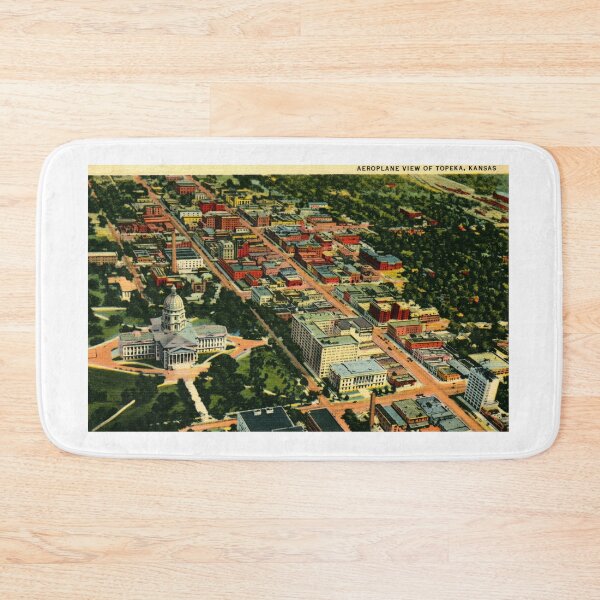 Item preview, Topeka Kansas, Aerial View, 1946 Vintage Inspired  designed and sold by markomundo.