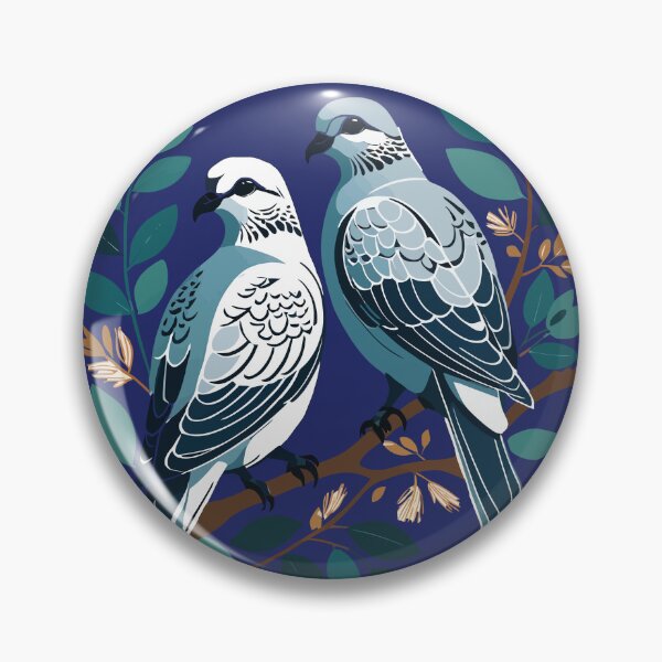Item preview, Two Turtle Doves Cut-Out Stencil-Style 2 designed and sold by taiche.