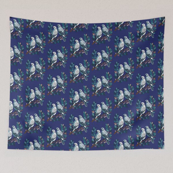 Item preview, Two Turtle Doves Cut-Out Stencil-Style 2 designed and sold by taiche.