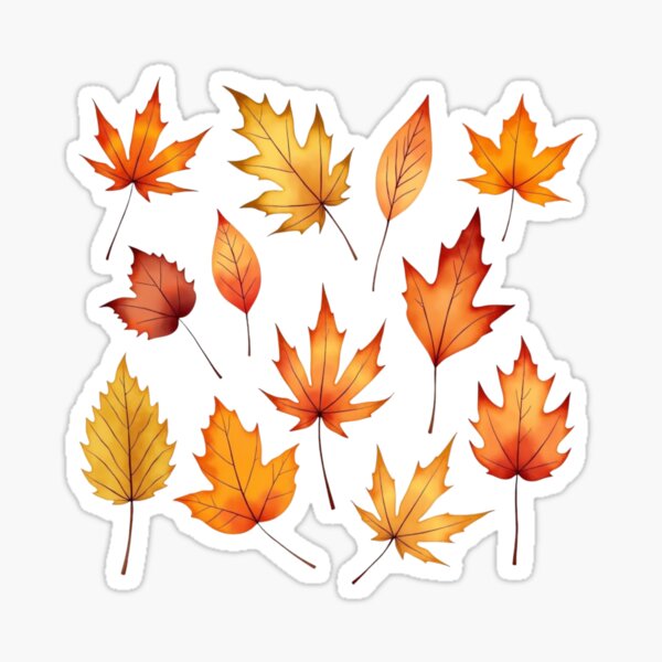 Item preview, Autumn Golden Leaves #2 - fluidwatercolor  designed and sold by fluidwatercolor.