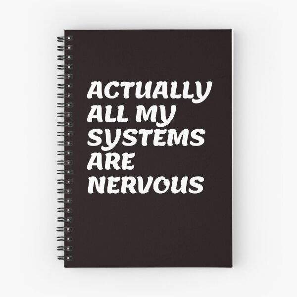 Item preview, ACTUALLY ALL MY SYSTEMS ARE NERVOUS designed and sold by AngelArtss.