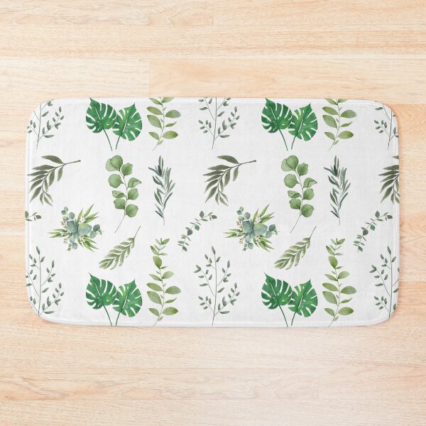 Item preview, Pastel Green Leaves Pattern designed and sold by HappyHavenStu.