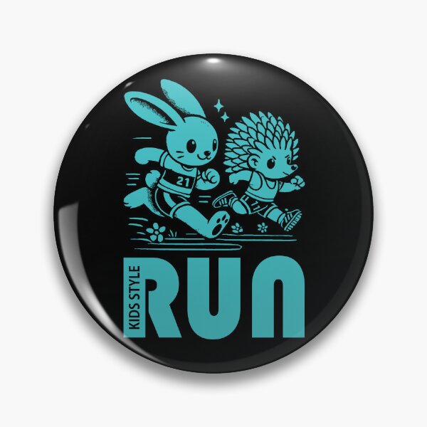 Item preview, Bunny and Hedgehog Race in a Turquoise Sprint Adventure designed and sold by Soulemotion.
