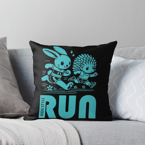 Item preview, Bunny and Hedgehog Race in a Turquoise Sprint Adventure designed and sold by Soulemotion.