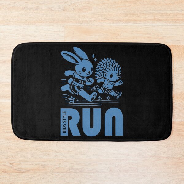 Item preview, Bunny and Hedgehog Speed Through a Steel Blue Race designed and sold by Soulemotion.