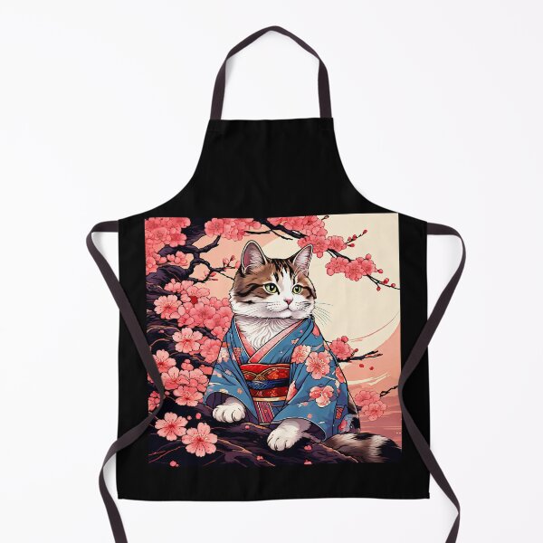 Item preview, Neko Harmony: Retro Japanese Cat Delight for Feline Aficionados designed and sold by Catophile.
