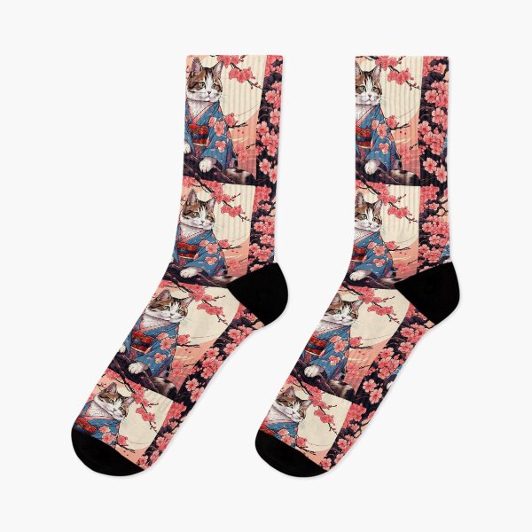 Item preview, Neko Harmony: Retro Japanese Cat Delight for Feline Aficionados designed and sold by Catophile.