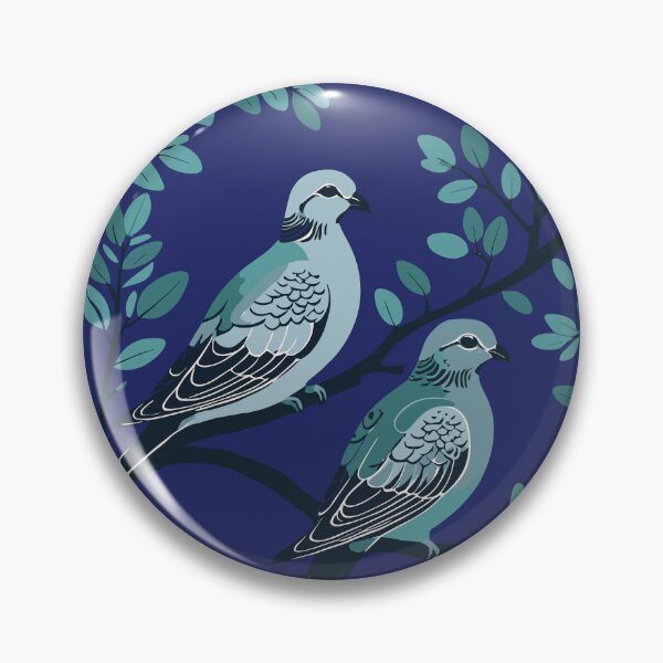 Item preview, Two Turtle Doves Cut-Out Stencil-Style 3 designed and sold by taiche.