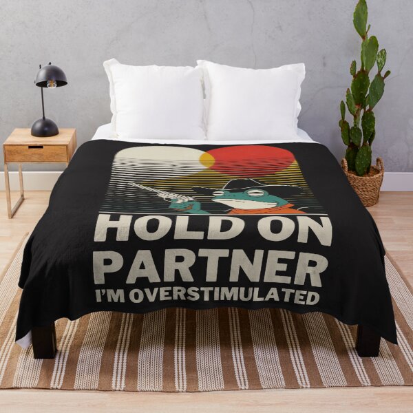 Item preview, Hold On Partner I'm Overstimulated Frog Cowboy designed and sold by Anniko Art Studio.