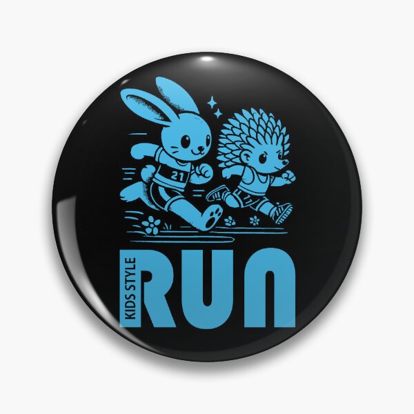 Item preview, Bunny and Hedgehog Racing in a Deep Sky Blue Sprint Adventure designed and sold by Soulemotion.
