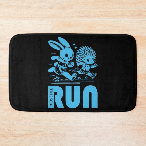 Item preview, Bunny and Hedgehog Racing in a Deep Sky Blue Sprint Adventure designed and sold by Soulemotion.
