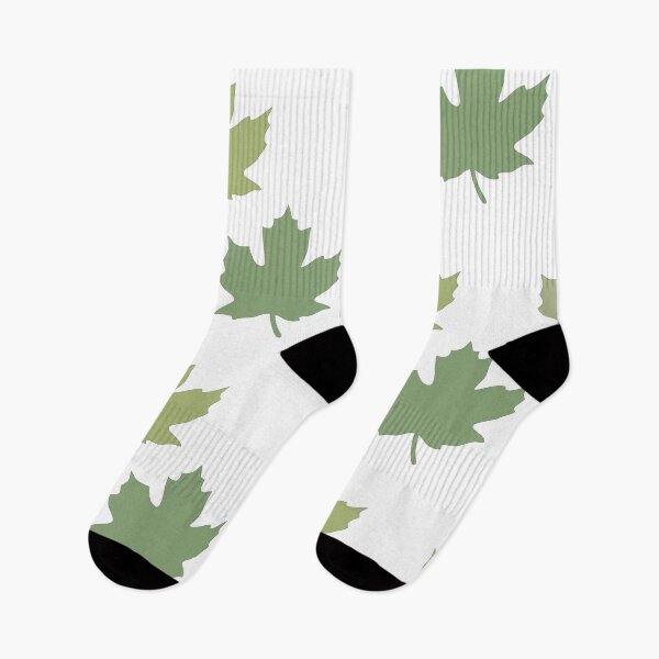 Item preview, Colorful maple leaves. Shades of dark, pastel green. designed and sold by My-fake-places.