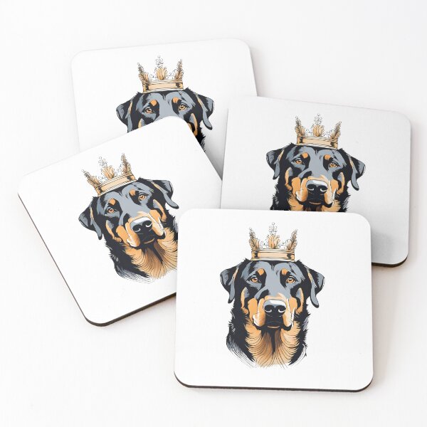 Item preview, Minimalist Beauceron Portrait with Crown - Elegant Dog Design for Sophisticated Products designed and sold by GoodyPaws.