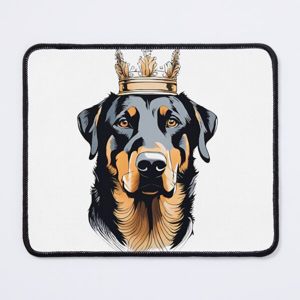 Item preview, Minimalist Beauceron Portrait with Crown - Elegant Dog Design for Sophisticated Products designed and sold by GoodyPaws.